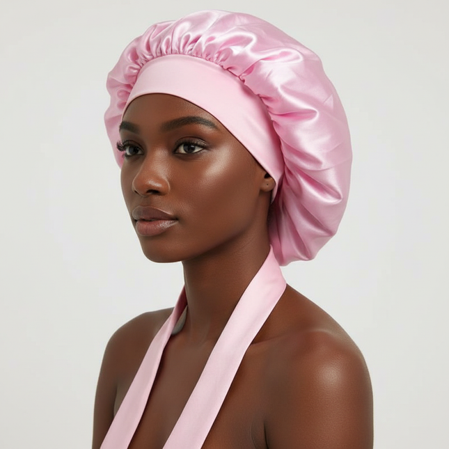 Women Satin Solid Sleeping Hat Night Sleep Cap Hair Care Bonnet Nightcap For Women Men Unisex Cap Bonnet De Nuit Shower Turban