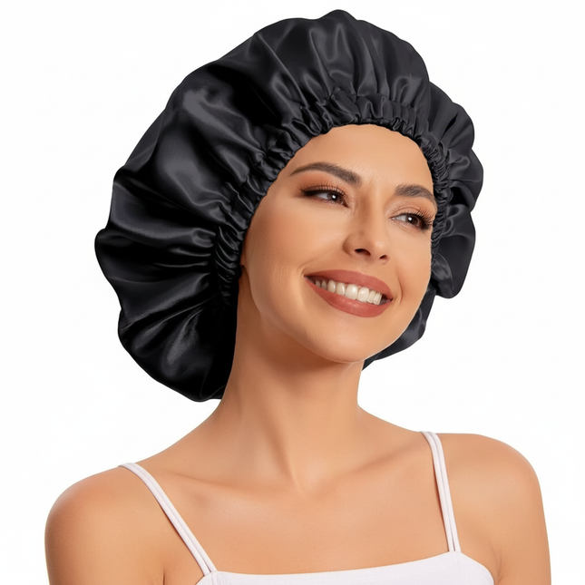Satin Bonnet Silk Bonnet Hair Bonnet Sleeping Slouchy Beanie Hat Satin Sleep Cap Nightcap Bonnets For Women's Natural Curly Hair