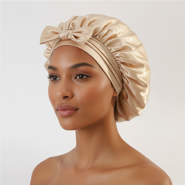 Sleeping Hat Women Satin Solid Night Sleep Cap Hair Care Bonnet Nightcap For Women Men Unisex Cap Bonnet De Nuit Shower Turban