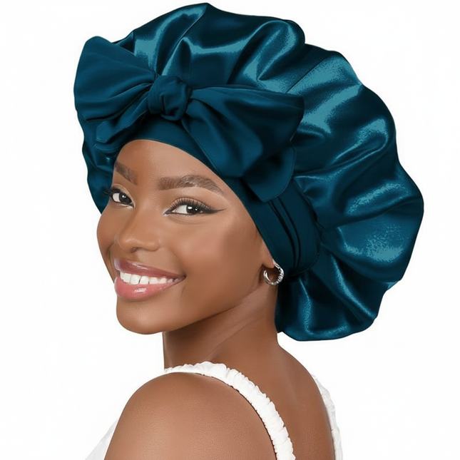 Satin Bonnet Silk Bonnet Adjustable Bonne For Sleeping Hair Bonnet With Tie Band Bonnets For Women Men