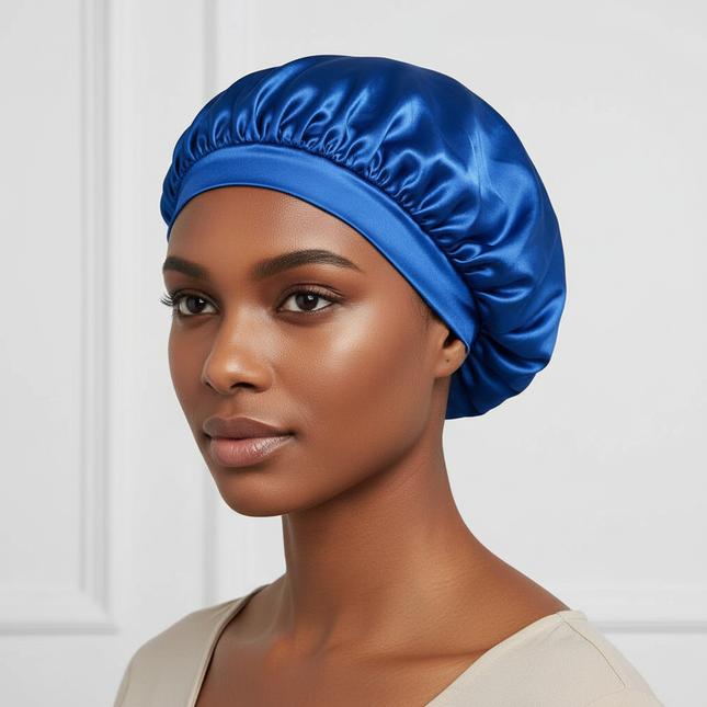 3pcs/set, Durag & Bonnet & Dome Hats, Solid Color Elastic Satin Bonnet Night Cap, Lightweight Pirate Hats