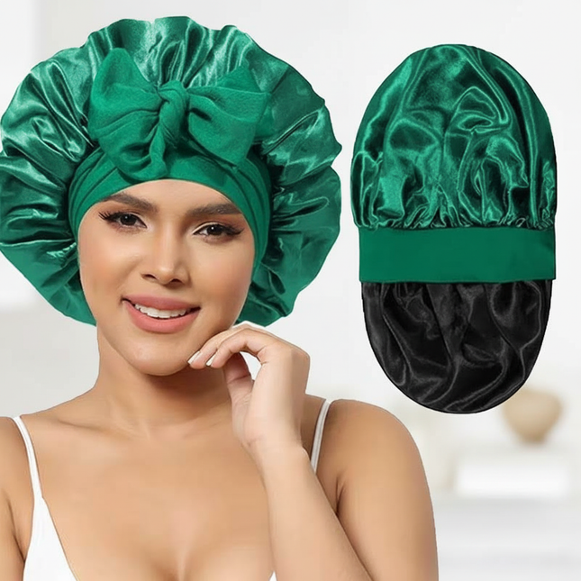 10 Pcs Cheetah-Print Satin Silk Bonnet for Sleeping Cute Bonnet with Long Strap Tie Band Adjustable Sleep Night Cap Hair Bonnet