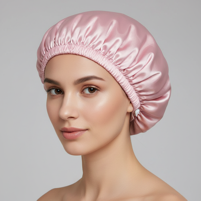 3 in 1 Women Waterproof Shower Cap Adjustable Polyester Absorbent Ultra Fine Fiber Dry Hair Bath Cap Hair Bonnet for Sleeping