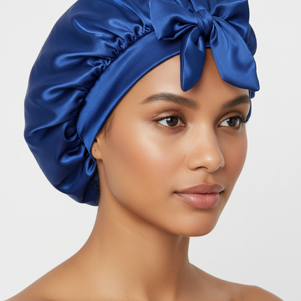 New Silk Bonnet For Sleeping Women Satin Bonnet Hair Bonnet Night Sleep Cap Scarf Wrap For Curly Hair With Tie Band For CurlyHat