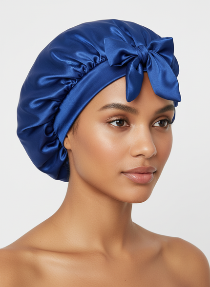 New Silk Bonnet For Sleeping Women Satin Bonnet Hair Bonnet Night Sleep Cap Scarf Wrap For Curly Hair With Tie Band For CurlyHat