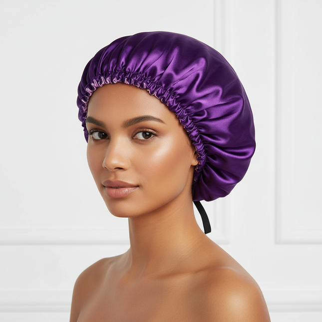 Reversible Satin Sleep Sleeping Cap for Women Men Headscarf Elastic Hair Care Bonnet Cancer Chemo Caps Adjustable Headwear Hats
