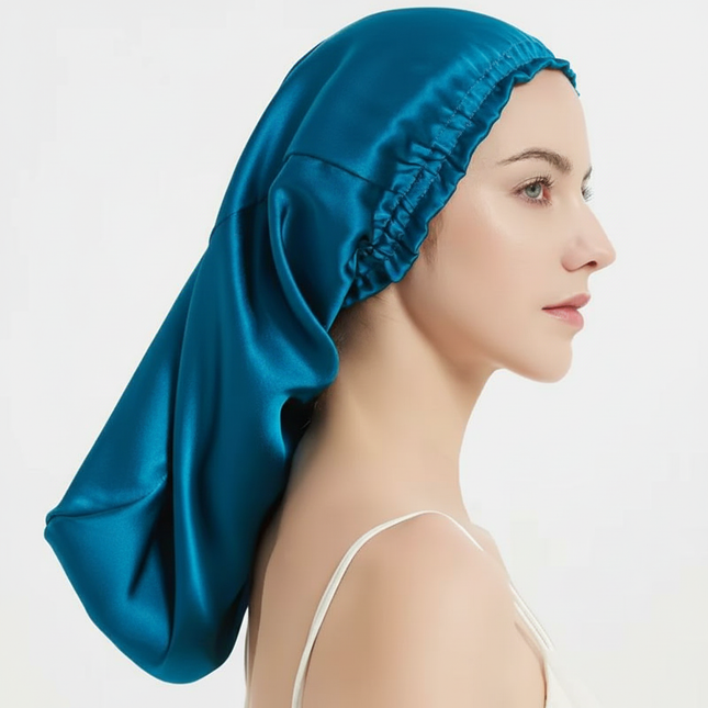 100% Pure Mulberry Silk Hair Bonnets for Women Sleeping Cap Silk Sleep Cap Night Bonnet Caps Hair Protection Turban Head Wraps