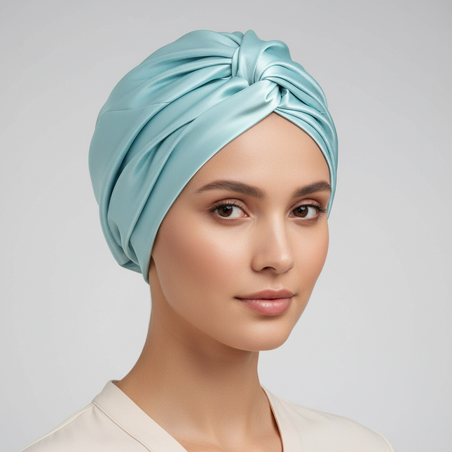 Women Satin Solid Sleeping Hat Night Sleep Cap for Women Shower Caps Waterproof Solid Sleeping Hair Bonnets Adjustable Cap