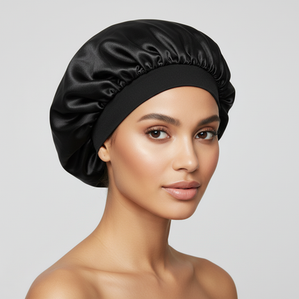 Hair Bonnet For Sleeping Women Wide Brim Sleep Cap Hair Bonnet For Curly Hair Showercap Children Men
