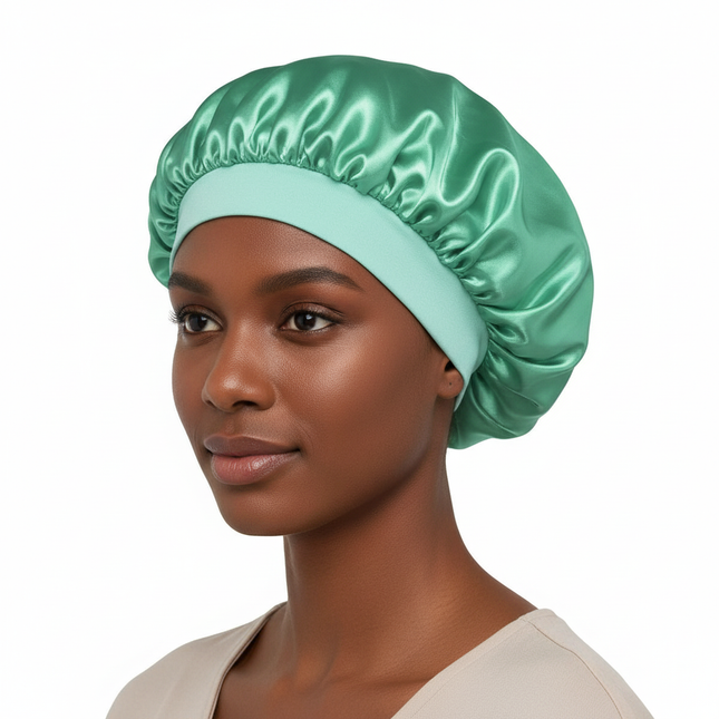 Large Satin Bonnet,Silk Bonnet Hair Wrap for Sleeping, Sleep Cap With Elastic Soft Band, Big Bonnets for Women Hair Care