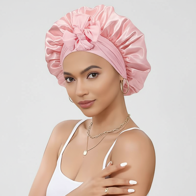 10 Pcs Cheetah-Print Satin Silk Bonnet for Sleeping Cute Bonnet with Long Strap Tie Band Adjustable Sleep Night Cap Hair Bonnet