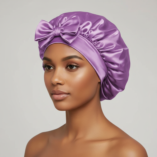 Satin Bonnet Silk Bonnet Adjustable Bonne For Sleeping Hair Bonnet With Tie Band Bonnets For Women Men