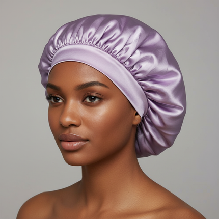 Satin Wide-brimmed Nightcap Styling Silk Headband for Sleeping Nightcap with Elasticated Floppy Band Cap Hair Shower Cap