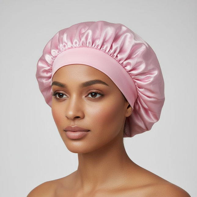 Hair Bonnet For Sleeping Women Wide Brim Sleep Cap Hair Bonnet For Curly Hair Showercap Children Men