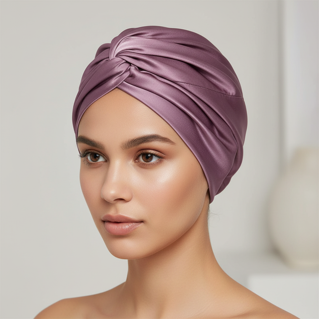 Women Satin Solid Sleeping Hat Night Sleep Cap for Women Shower Caps Waterproof Solid Sleeping Hair Bonnets Adjustable Cap