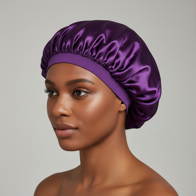 New Satin Hair Caps for Sleeping Women Bath Double Layer Headwear Cover Hat Curly Hair Styling Accessories Hair Cap for Sleeping