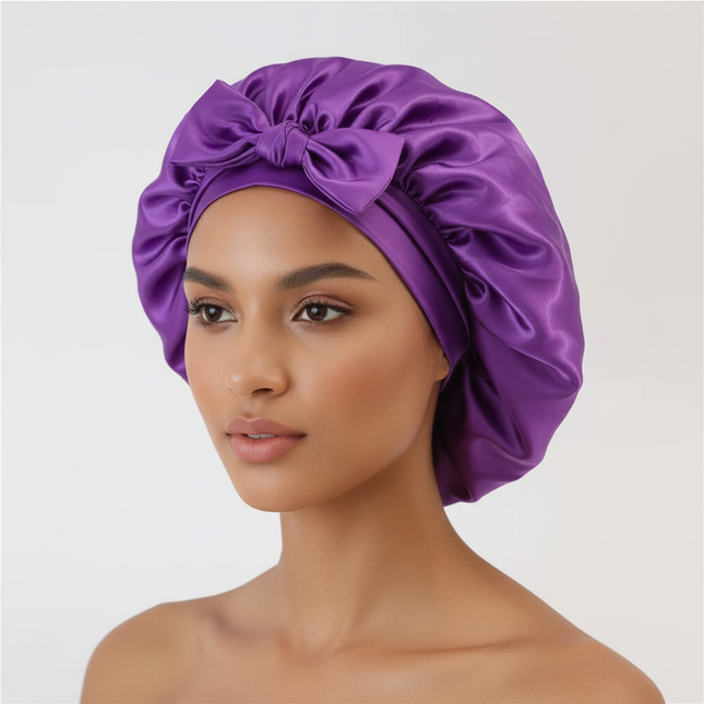 Sleeping Hat Women Satin Solid Night Sleep Cap Hair Care Bonnet Nightcap For Women Men Unisex Cap Bonnet De Nuit Shower Turban