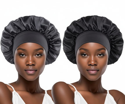 Double Layer Satin Hair Cap for Sleeping Bonnets for Women Round Haircare Women Headwear Night Hat Reversible Head Cover