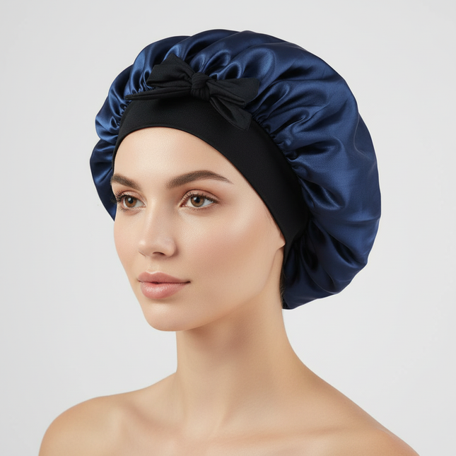 Satin Bonnet Silk Bonnet Adjustable Bonne For Sleeping Hair Bonnet With Tie Band Bonnets For Women Men