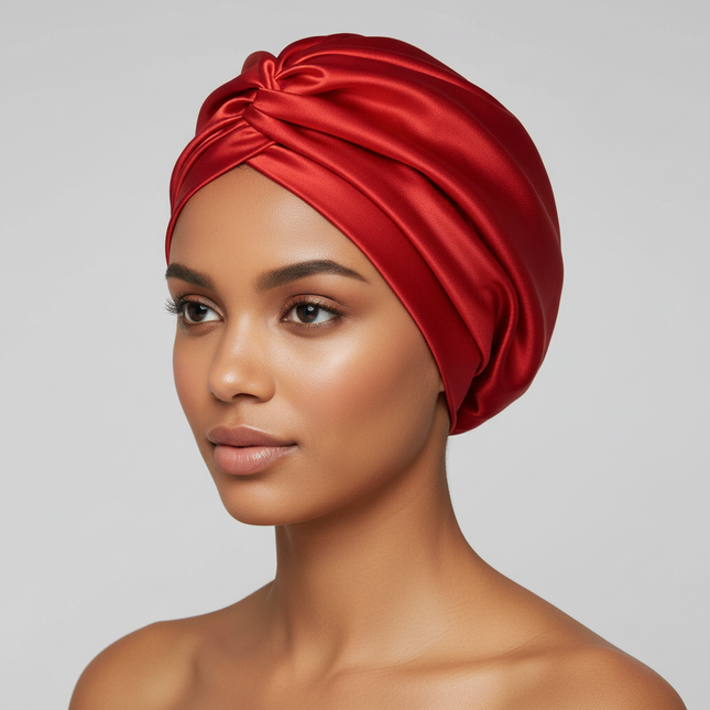 Women Satin Solid Sleeping Hat Night Sleep Cap for Women Shower Caps Waterproof Solid Sleeping Hair Bonnets Adjustable Cap