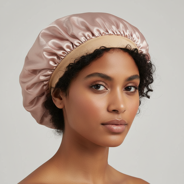 Satin Wide-brimmed Nightcap Styling Silk Headband for Sleeping Nightcap with Elasticated Floppy Band Cap Hair Shower Cap