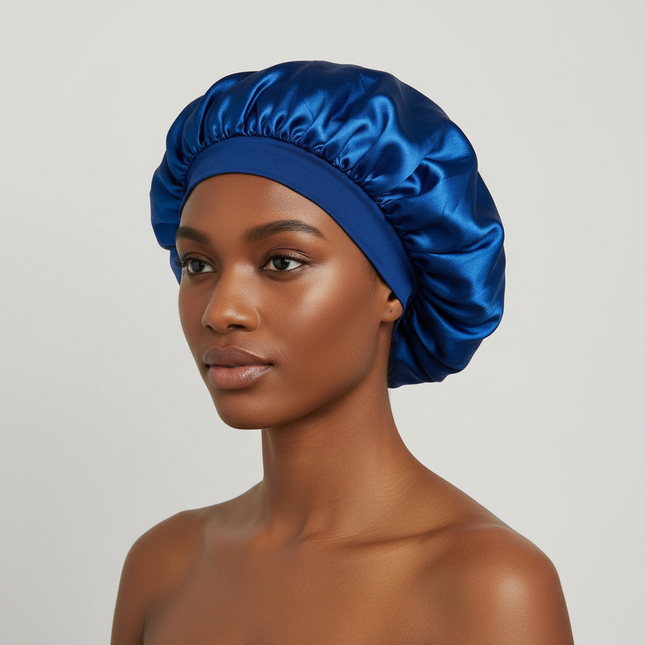 Satin Wide-brimmed Nightcap Styling Silk Headband for Sleeping Nightcap with Elasticated Floppy Band Cap Hair Shower Cap