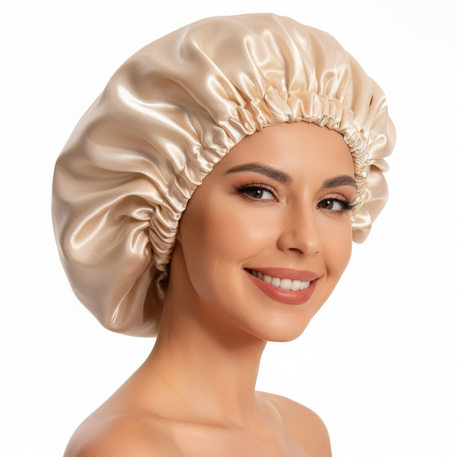 Satin Bonnet Silk Bonnet Hair Bonnet Sleeping Slouchy Beanie Hat Satin Sleep Cap Nightcap Bonnets For Women's Natural Curly Hair