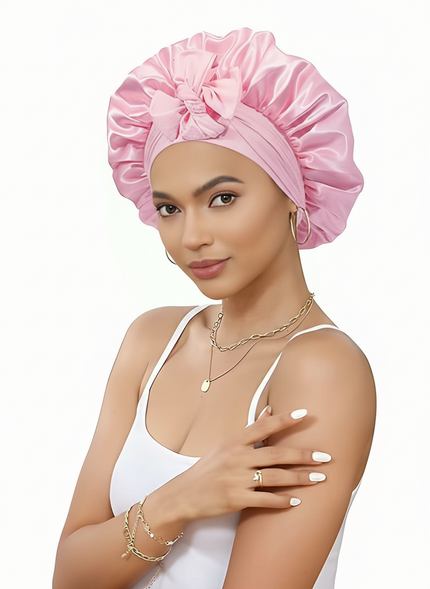 10 Pcs Cheetah-Print Satin Silk Bonnet for Sleeping Cute Bonnet with Long Strap Tie Band Adjustable Sleep Night Cap Hair Bonnet