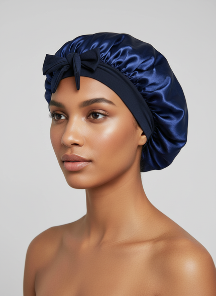 New Silk Bonnet For Sleeping Women Satin Bonnet Hair Bonnet Night Sleep Cap Scarf Wrap For Curly Hair With Tie Band For CurlyHat