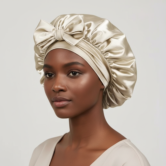 Satin Bonnet Silk Bonnet Adjustable Bonne For Sleeping Hair Bonnet With Tie Band Bonnets For Women Men