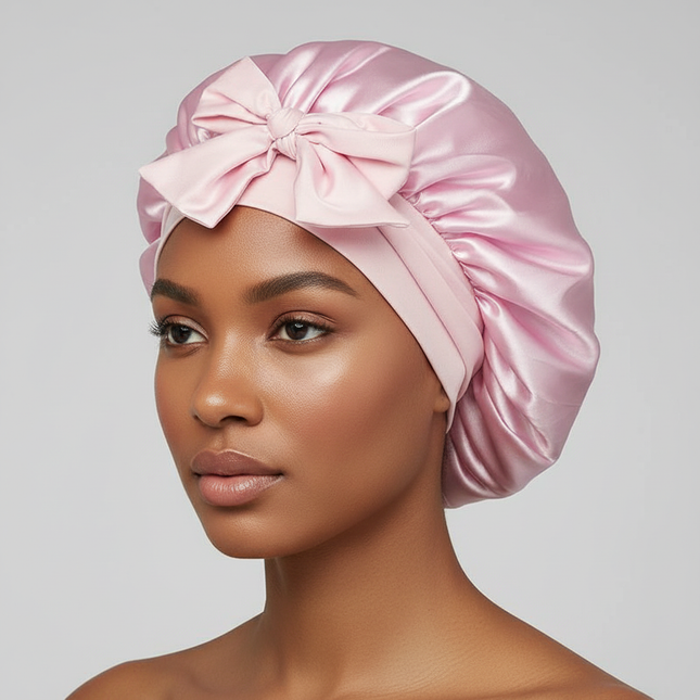 Satin Bonnet Silk Bonnet Adjustable Bonne For Sleeping Hair Bonnet With Tie Band Bonnets For Women Men