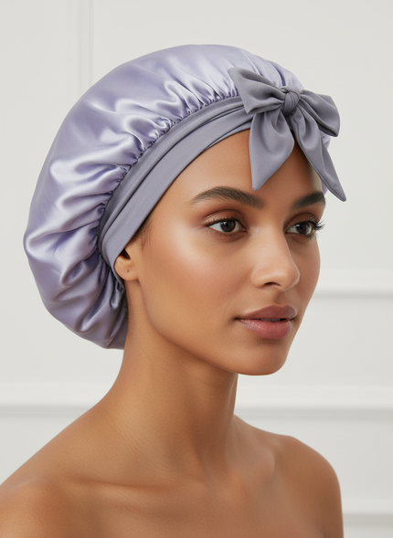 New Silk Bonnet For Sleeping Women Satin Bonnet Hair Bonnet Night Sleep Cap Scarf Wrap For Curly Hair With Tie Band For CurlyHat