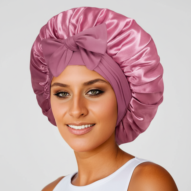 Satin Bonnet Silk Bonnet Adjustable Bonne For Sleeping Hair Bonnet With Tie Band Bonnets For Women Men