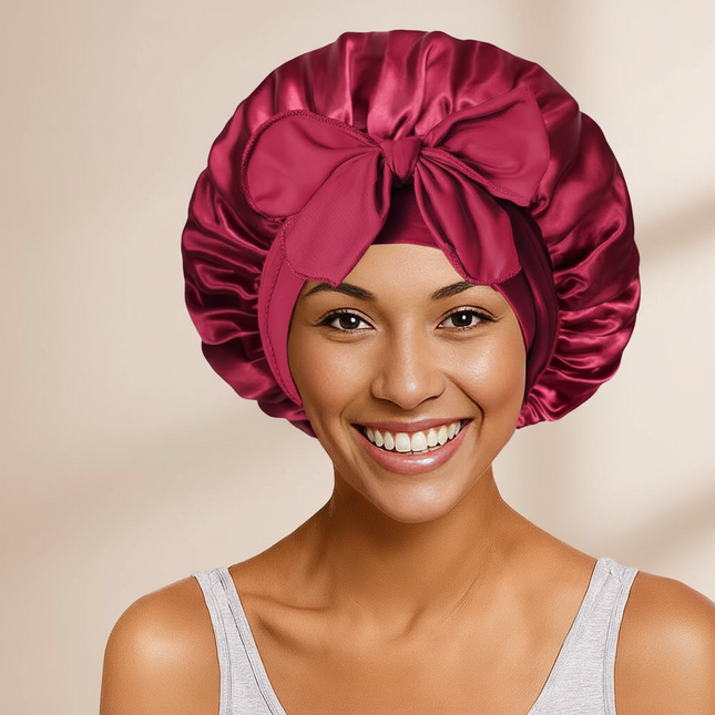 Sleeping Hat Women Satin Solid Night Sleep Cap Hair Care Bonnet Nightcap For Women Men Unisex Cap Bonnet De Nuit Shower Turban