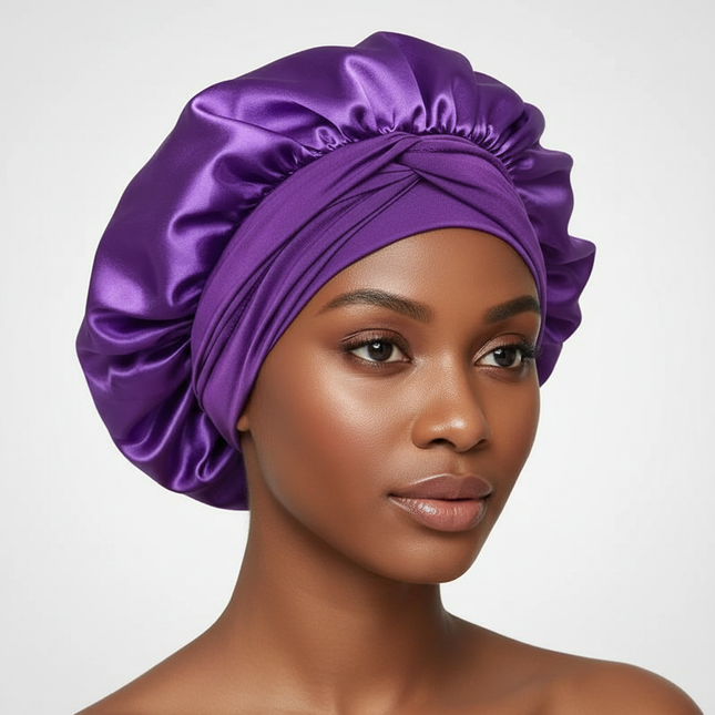 Satin Sleeping Cap Milk Silk Night Sleeping Bonnet Shredded Milk Caps Head Tie Band Bonnet Edge Wrap Protect Curly Braid Hair