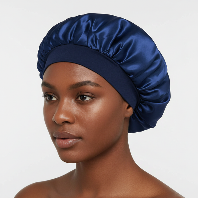 Large Satin Bonnet,Silk Bonnet Hair Wrap for Sleeping, Sleep Cap With Elastic Soft Band, Big Bonnets for Women Hair Care