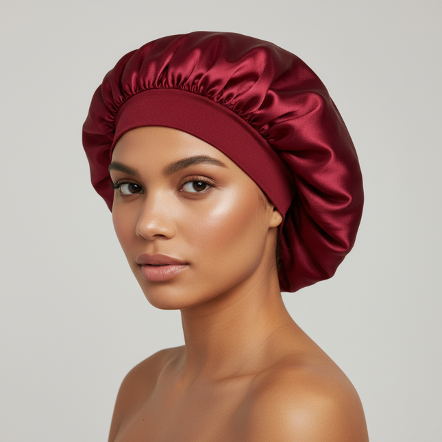 Hair Bonnet For Sleeping Women Wide Brim Sleep Cap Hair Bonnet For Curly Hair Showercap Children Men
