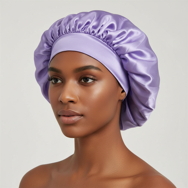 Women Satin Solid Sleeping Hat Night Sleep Cap for Women Shower Caps Waterproof Solid Sleeping Hair Bonnets Adjustable Cap