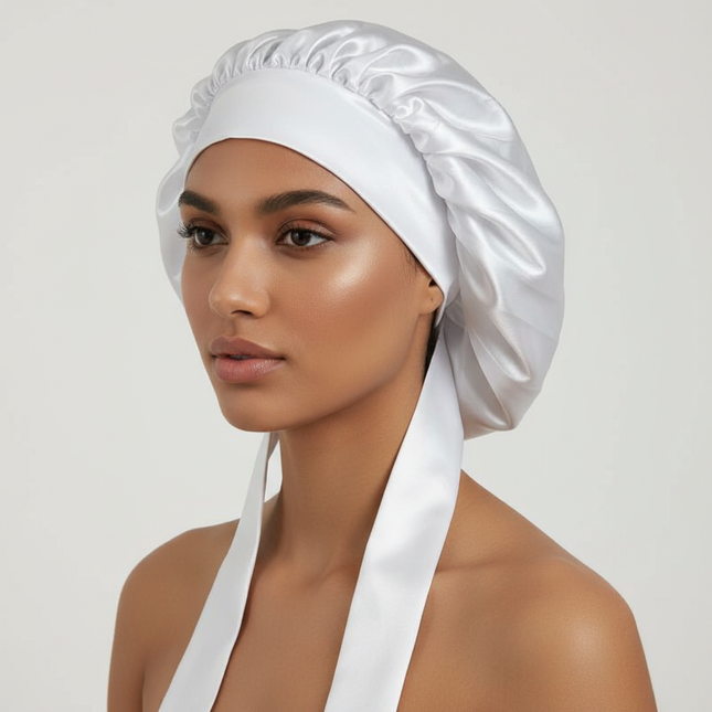 Women Satin Solid Sleeping Hat Night Sleep Cap Hair Care Bonnet Nightcap For Women Men Unisex Cap Bonnet De Nuit Shower Turban
