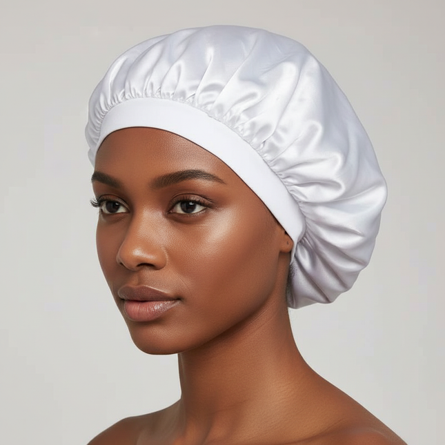 New Satin Hair Caps for Sleeping Women Bath Double Layer Headwear Cover Hat Curly Hair Styling Accessories Hair Cap for Sleeping