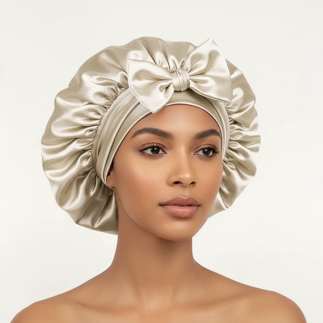 Satin Bonnet Silk Bonnet Adjustable Bonne For Sleeping Hair Bonnet With Tie Band Bonnets For Women Men