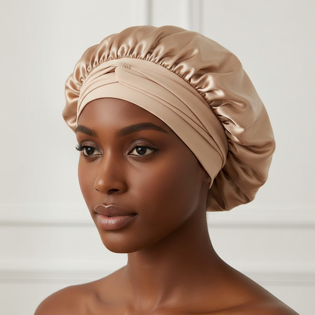 Satin Sleeping Cap Milk Silk Night Sleeping Bonnet Shredded Milk Caps Head Tie Band Bonnet Edge Wrap Protect Curly Braid Hair