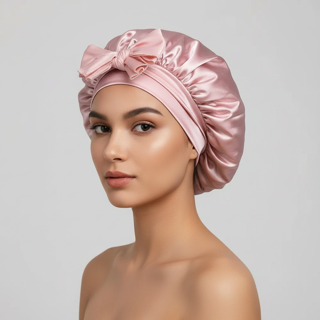 Satin Bonnet Silk Bonnet Adjustable Bonne For Sleeping Hair Bonnet With Tie Band Bonnets For Women Men