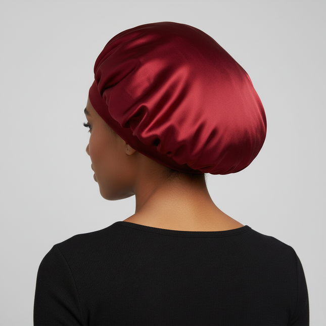 Satin Wide-brimmed Nightcap Styling Silk Headband for Sleeping Nightcap with Elasticated Floppy Band Cap Hair Shower Cap - gallery 1