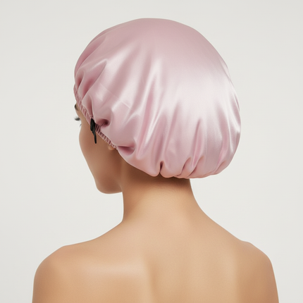 Satin Hair Cap Sleeping Shower Cap Invisible Flat Imitation Silk Round Haircare Headwear Ceremony Adjusting Button Night Hat - gallery 1