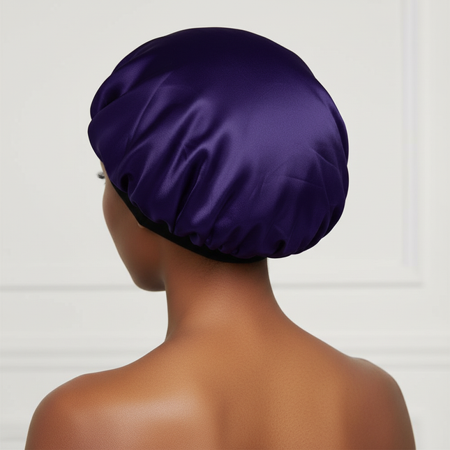 3pcs/set, Durag & Bonnet & Dome Hats, Solid Color Elastic Satin Bonnet Night Cap, Lightweight Pirate Hats - gallery 1