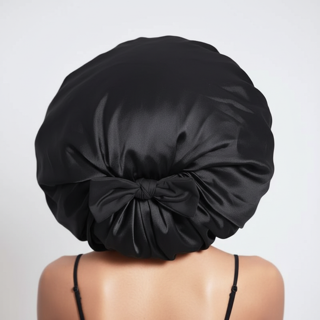 Satin Bonnet Bonnet Adjustable Bonne For Sleeping Hair Bonnet With Tie Band Bonnets For Women Men - gallery 1