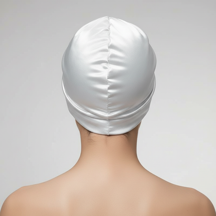 Women Satin Solid Sleeping Hat Double Layered Night Sleep Cap For Women Shower Caps Waterproof Sleeping Hair Bonnets Cap - gallery 1