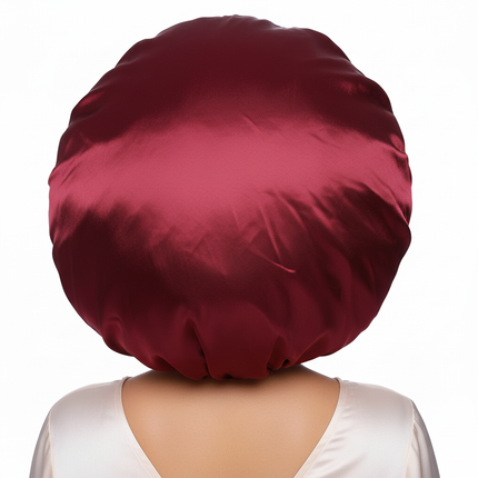 Women's Satin Sleep Cap, High Density Bonnet, Breathable Design, Elastic Wide Band, Soft Fabric - gallery 1