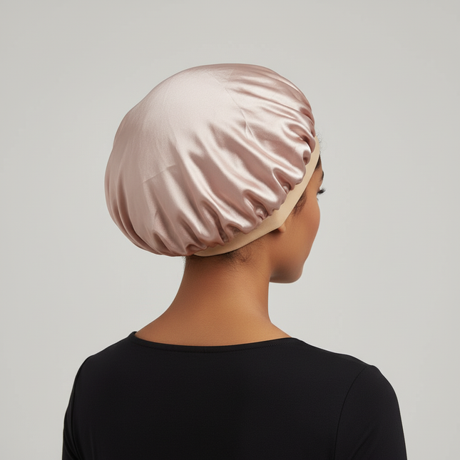 Satin Wide-brimmed Nightcap Styling Silk Headband for Sleeping Nightcap with Elasticated Floppy Band Cap Hair Shower Cap - gallery 1
